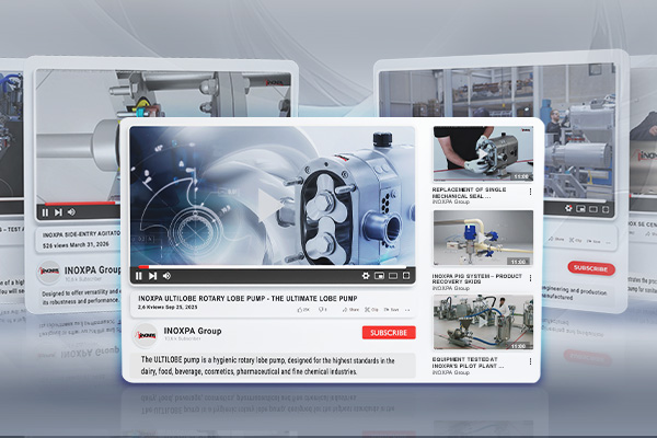 Canal do YouTube da INOXPA: conhecimentos técnicos e soluções industriais 