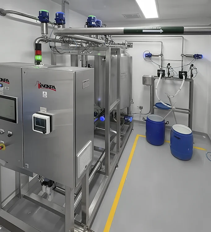 CIP farmacêutico e automatização de trasfega